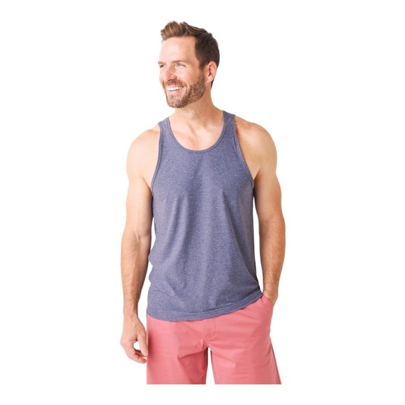 Rhône mens reign tank top. Blue size medium. Sleeveless. - Picture 1 of 8